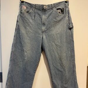Vintage Pointer Railroad Striped Carpenter Jeans